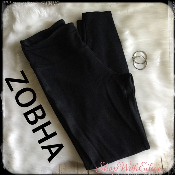 Zobha Pants - ZOBHA Highwaisted Black Yoga Leggings EUC